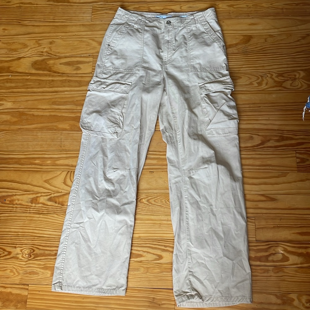 Bershka Medium Rise Cargo Straight - Picture 5 of 8